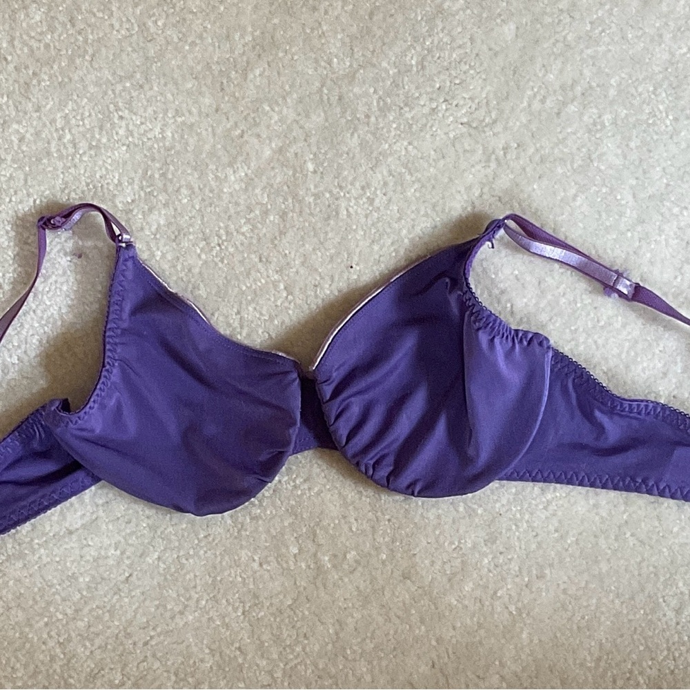 Purple Underwire Bra 34C